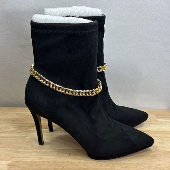 Jessica Simpson Women's Valyn Chain Stieletto Heel Dress Booties Size 10 NIB - Picture 1 of 11
